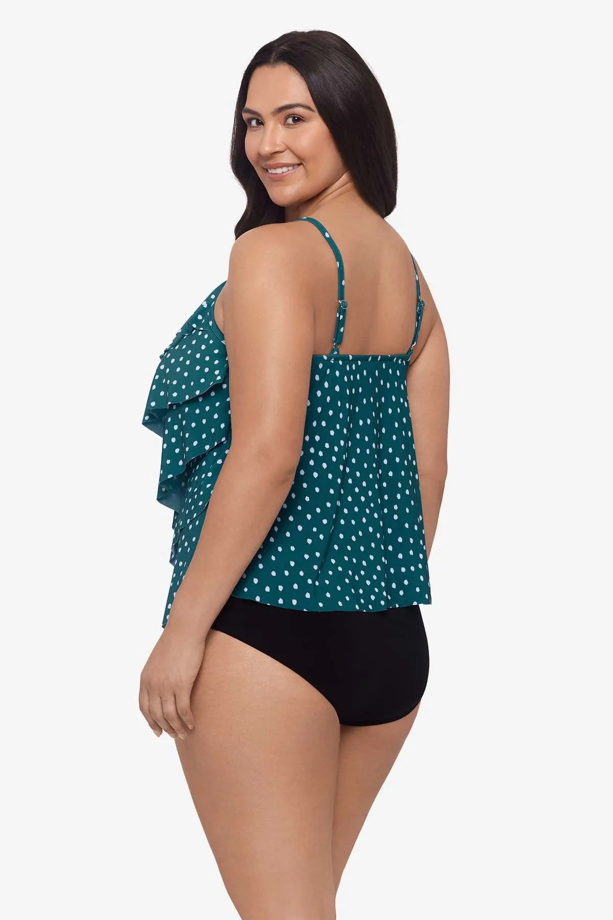 Sea Stones Plus Size Rachel Tankini Top