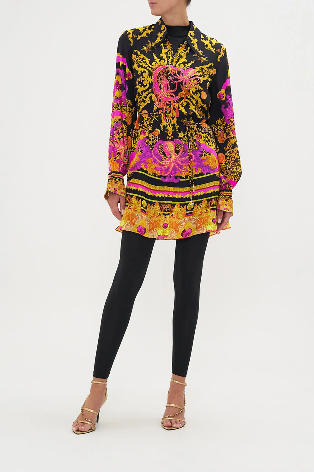 SHIFT SHIRT DRESS OCTOPIA