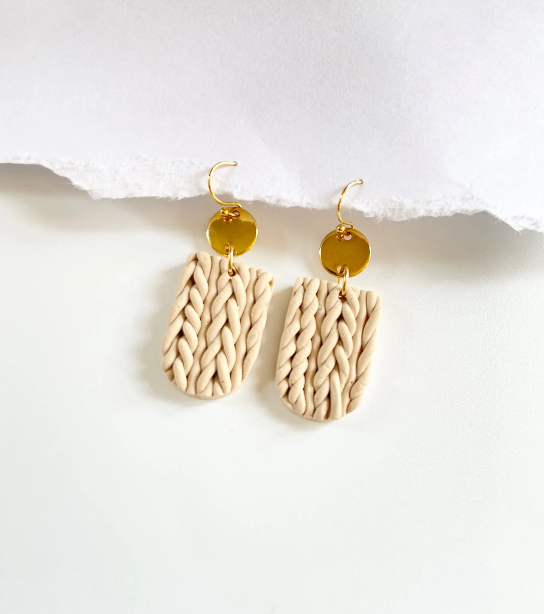 Small Knitted Earrings