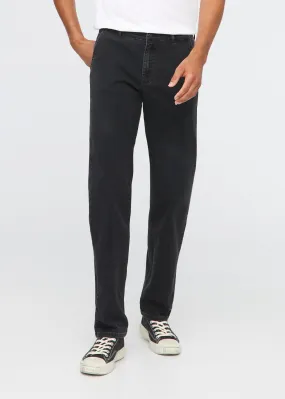 Stretch Canvas Relaxed Straight Chino - Black