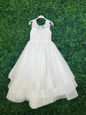 Teter Warm Pearl Sleeve and Tiered Tulle Gown 0SK14007