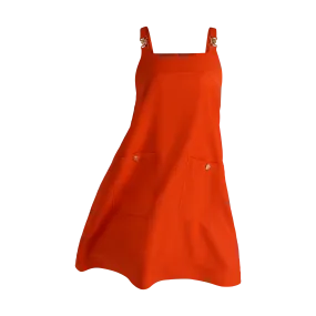 THE STROMBUS SHIFT DRESS-TANGELO