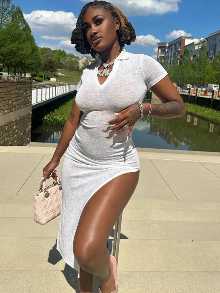 Tiff Slit Maxi Dress