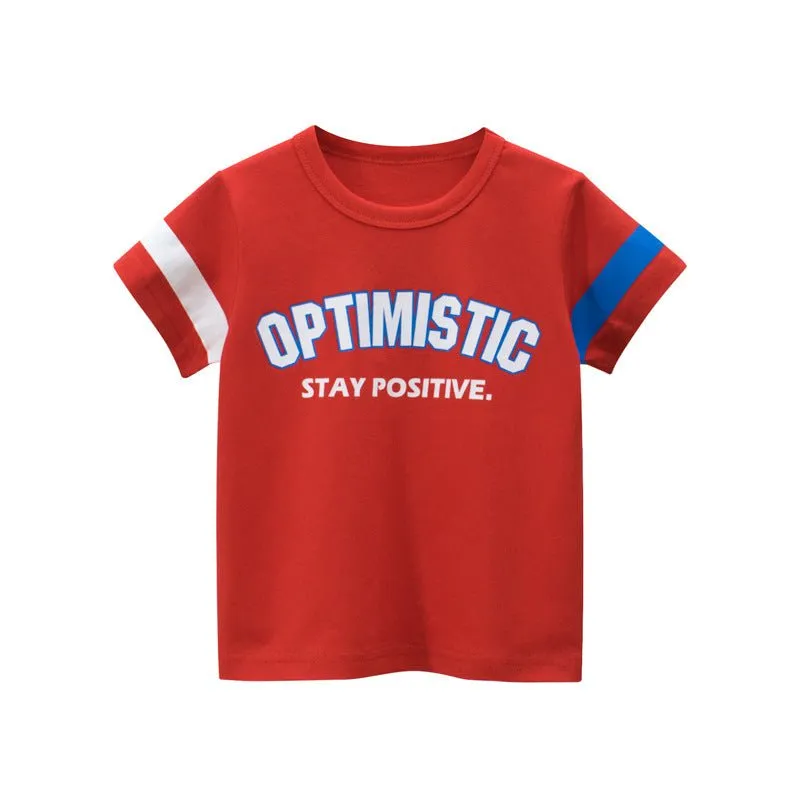 Toddler Unisex Positive Words T-Shirt in 3 Different Colors