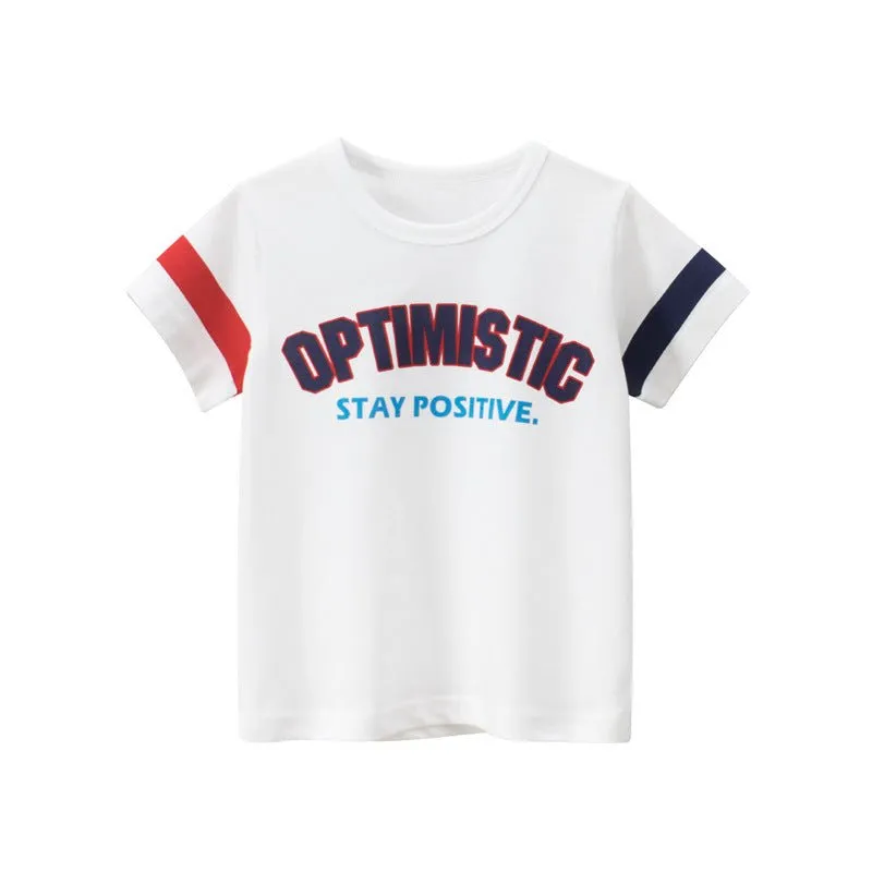 Toddler Unisex Positive Words T-Shirt in 3 Different Colors