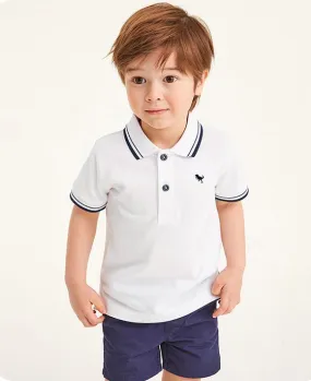 Toddler/Kid Boy's Short Sleeves Little Dino Design Polo Shirt (3 Colors)