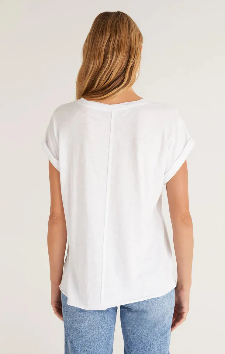 Traveler Easy Pocket Tee | White