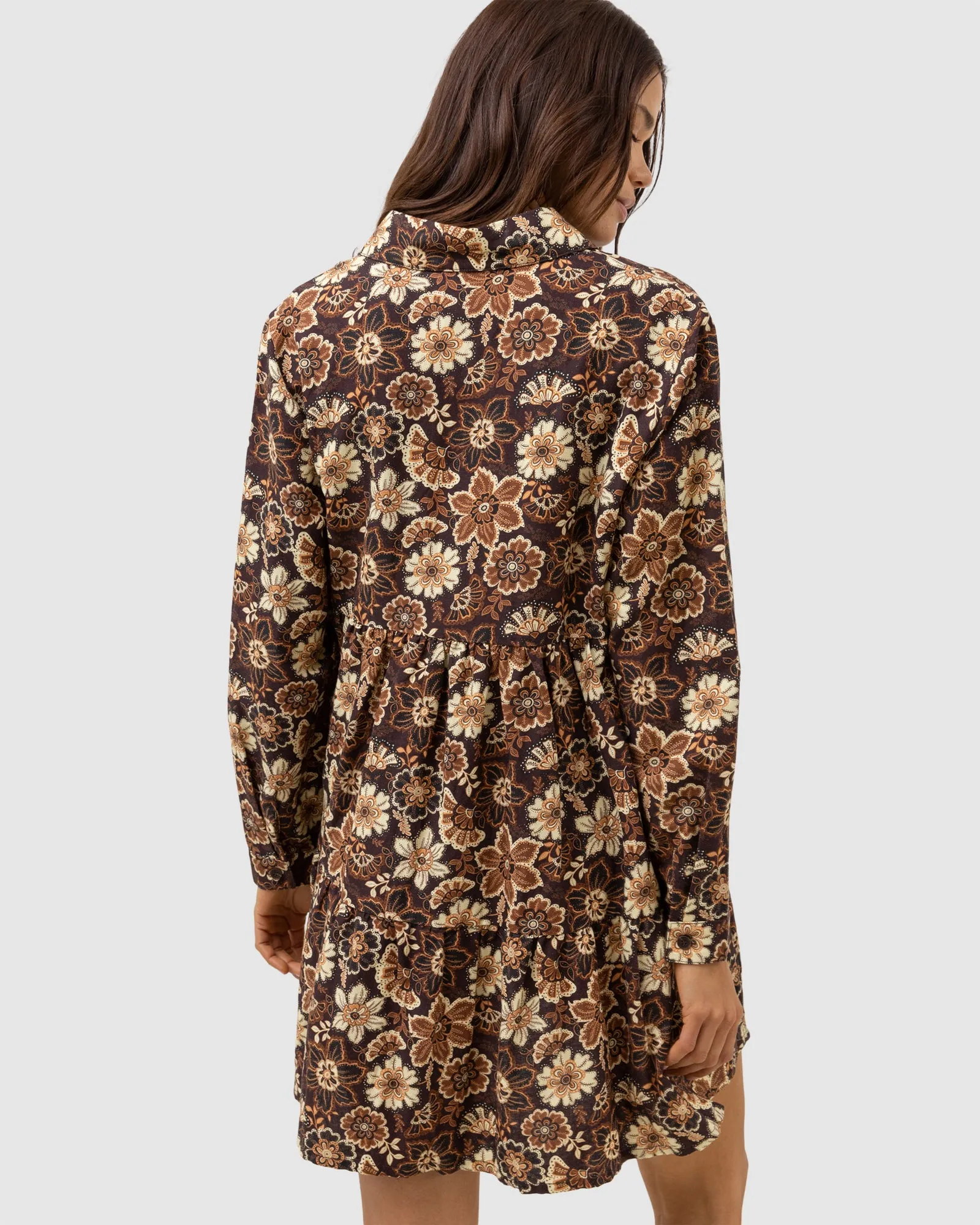 WOMENS CANTABRIA FLORAL TIERED MINI DRESS